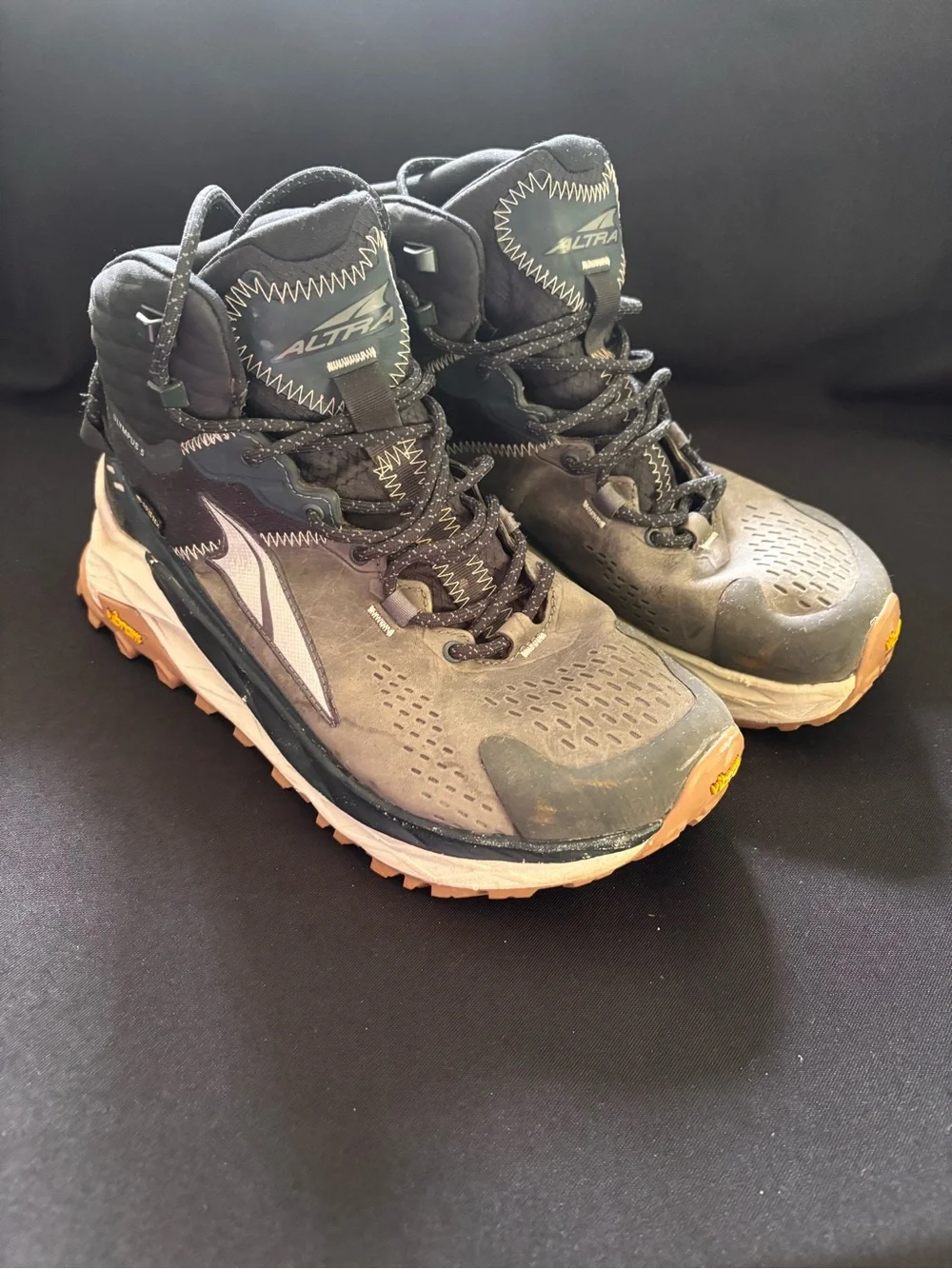 Altra Trail Running Shoes in Gray and Tan